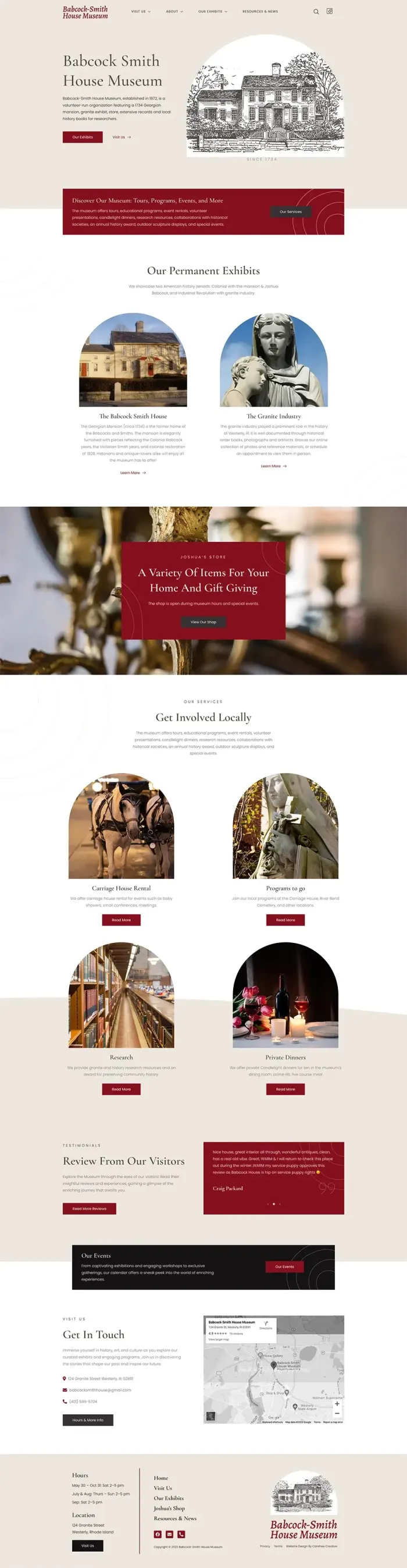 Babcock Smith House Museum website