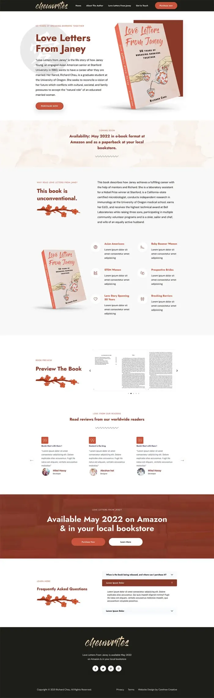 Cheu Writes website