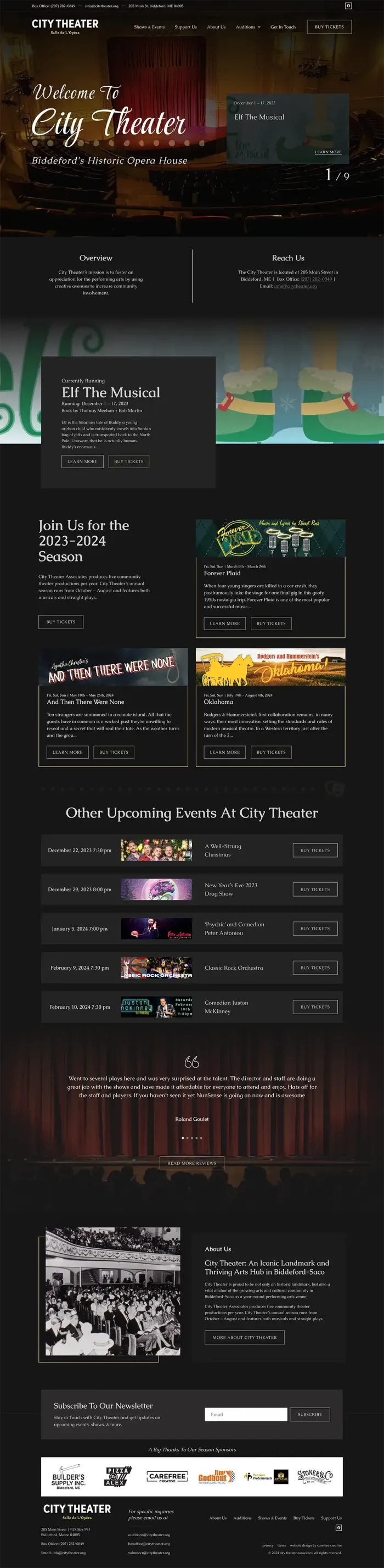 Biddeford City Theater website