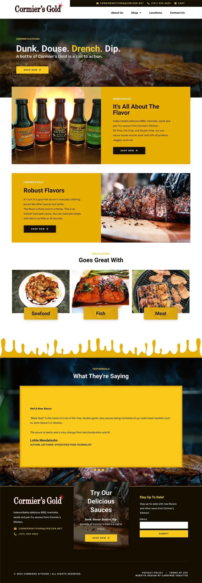 Cormier’s Kitchen website
