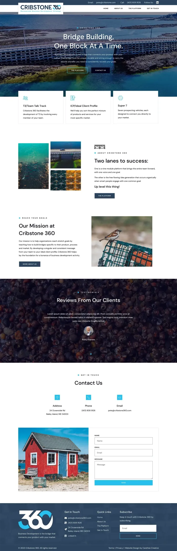 Cribstone 360 website