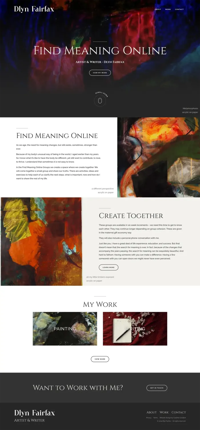 Dlyn Fairfax website