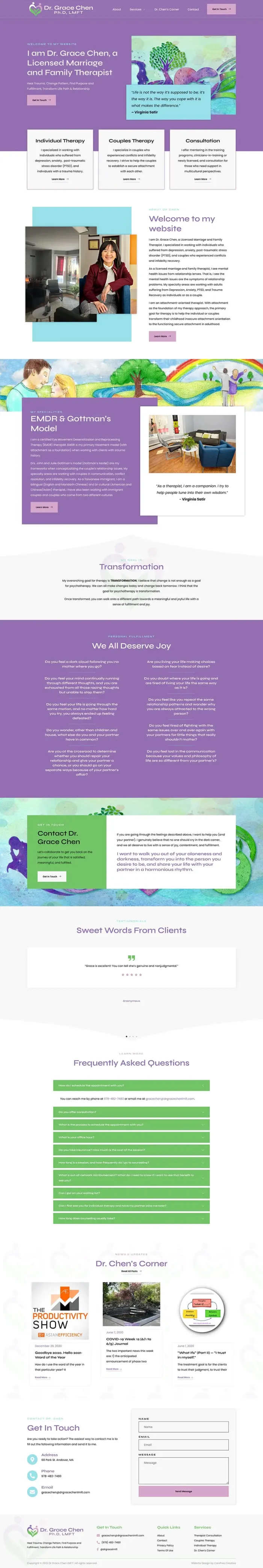 Dr Grace Chen website