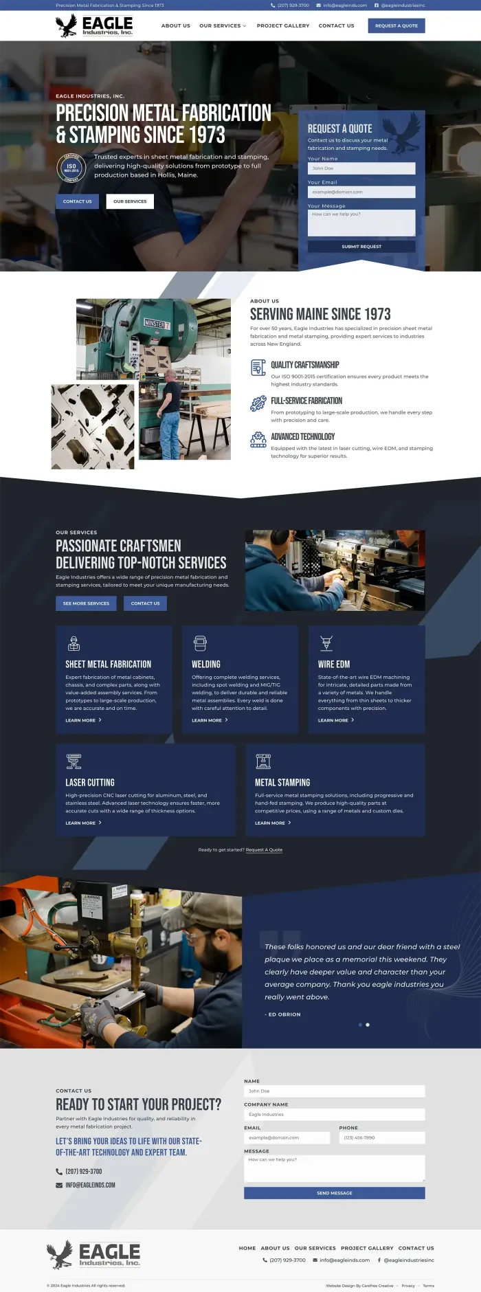 Eagle Industries website