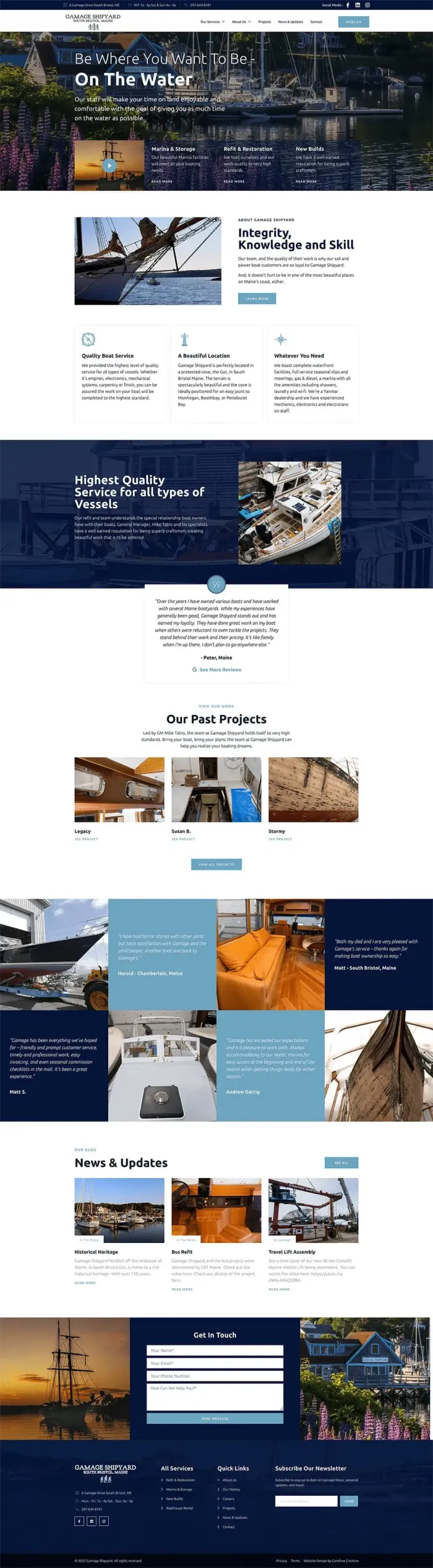 Gamage Shipyard website
