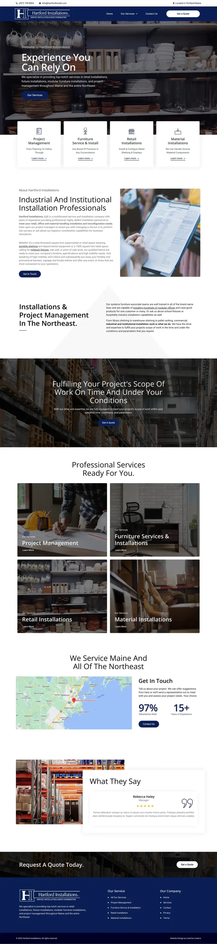 Hartford Installation website