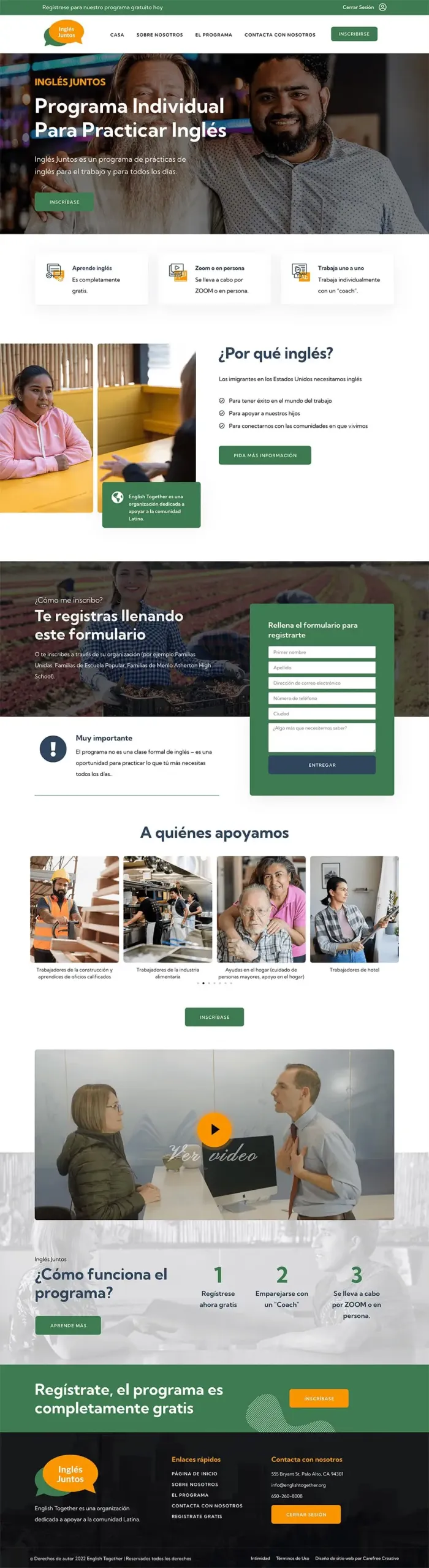 Ingles Juntos website