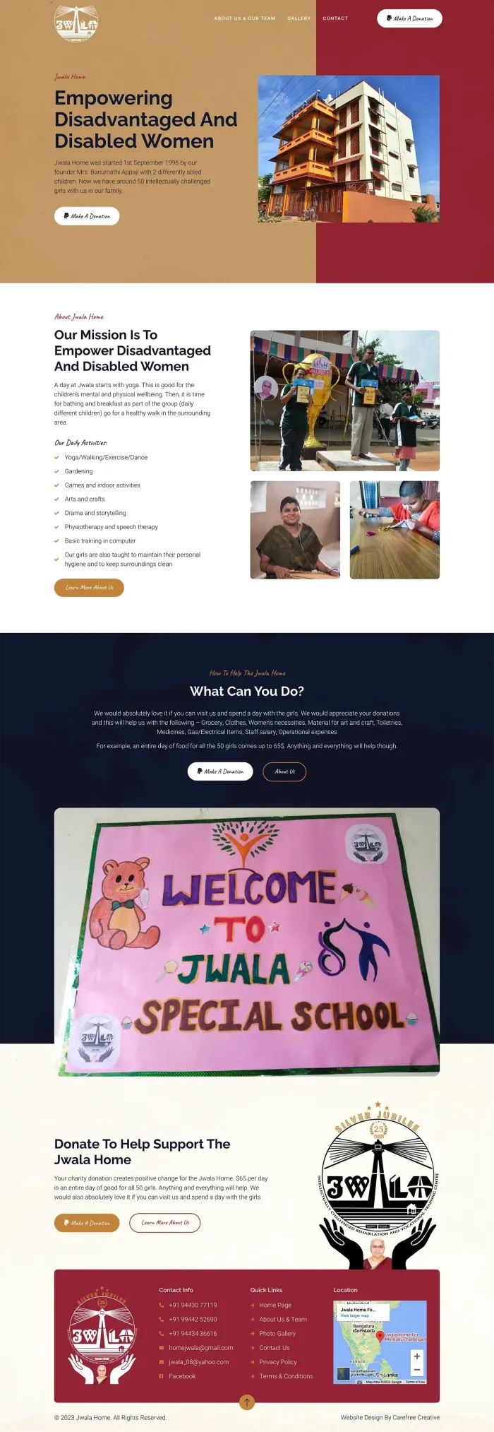 Jwala Home website