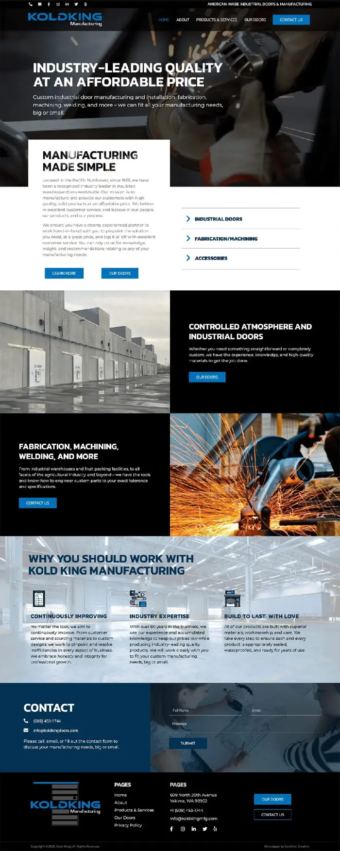 Kold King Manufacturing website