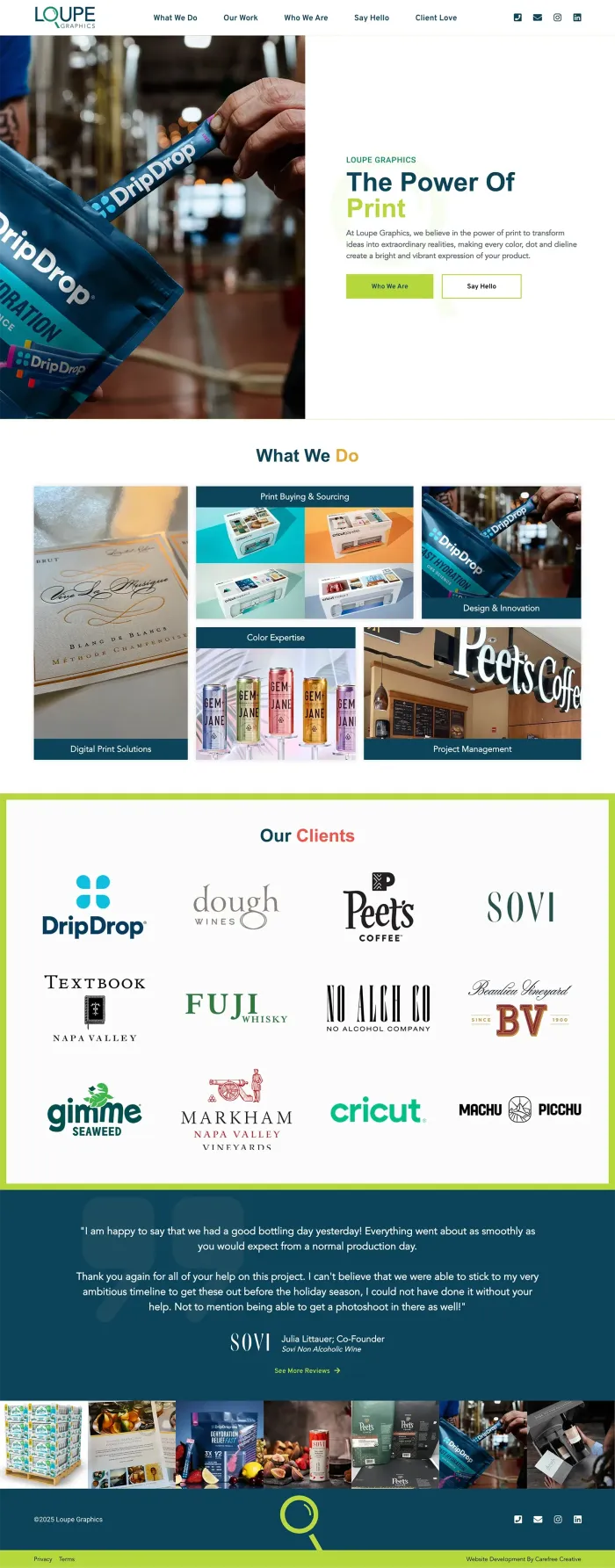 Loupe Graphics website