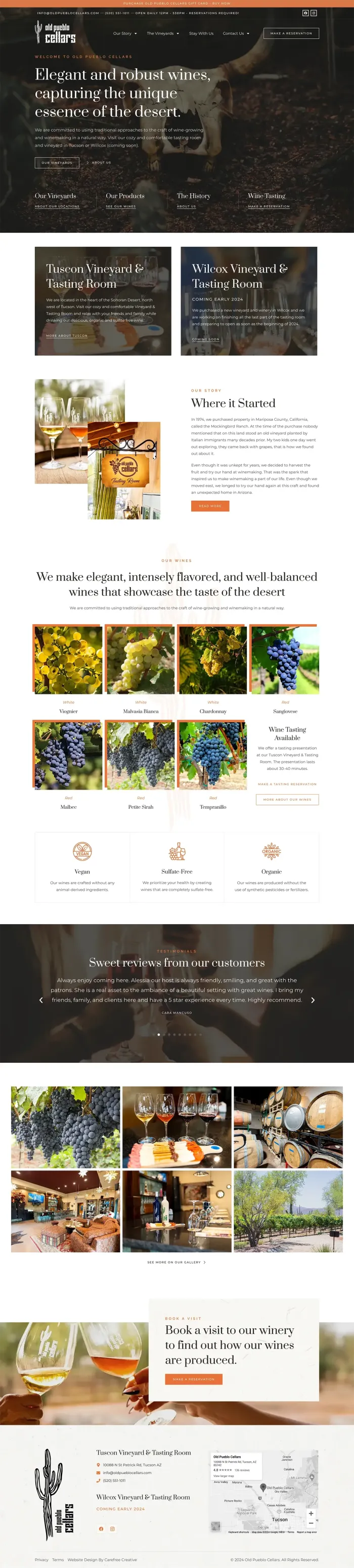 Old Pueblo Winery website