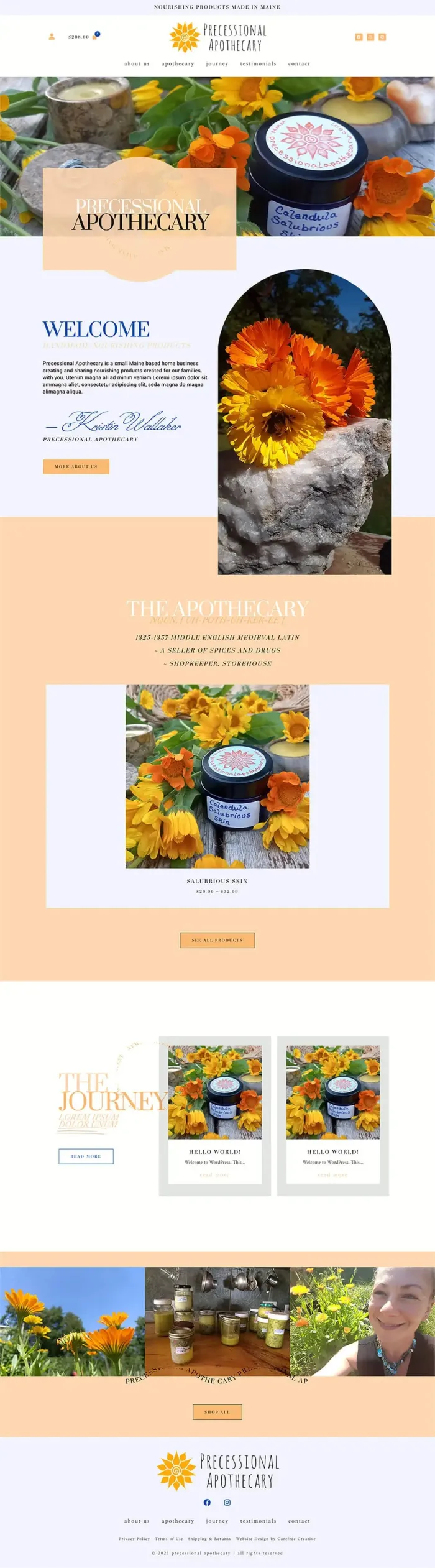 Precessional Apothecary website