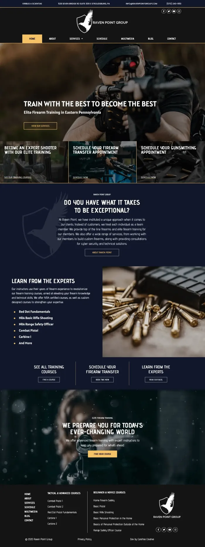 Raven Point Group website