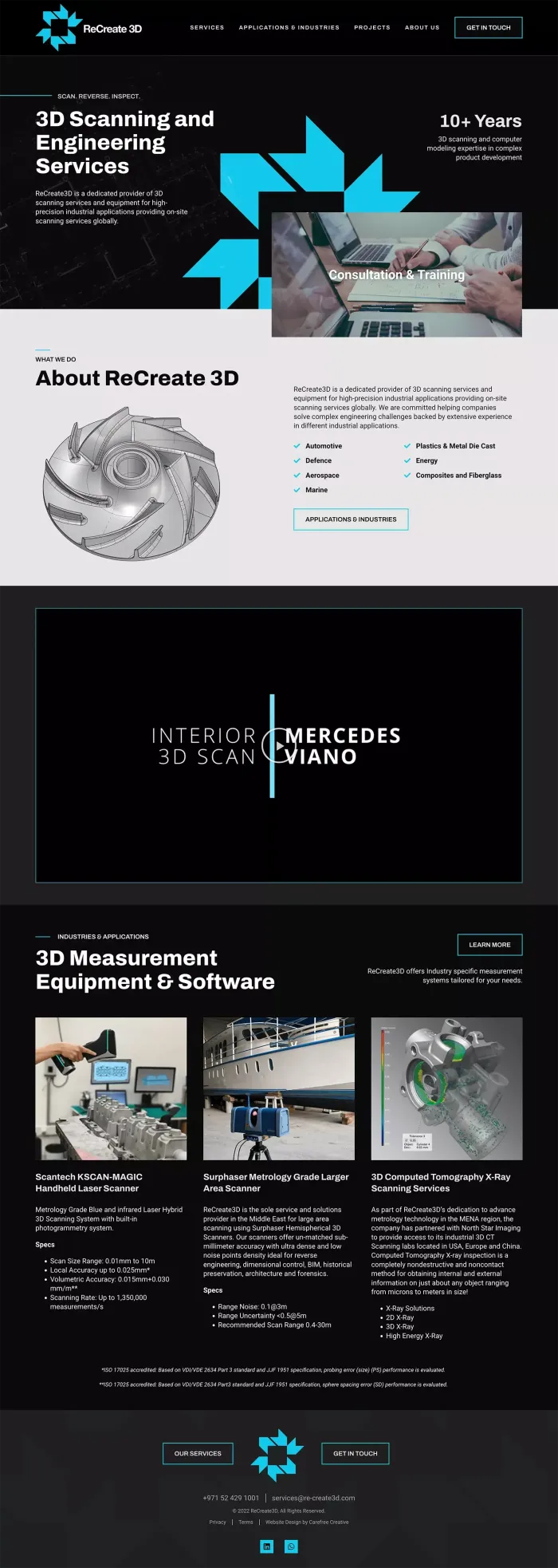 ReCreate 3D website