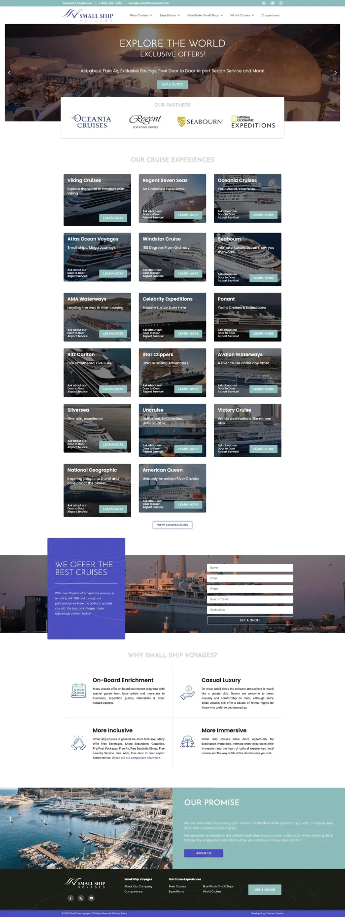 Small Ship Voyages website