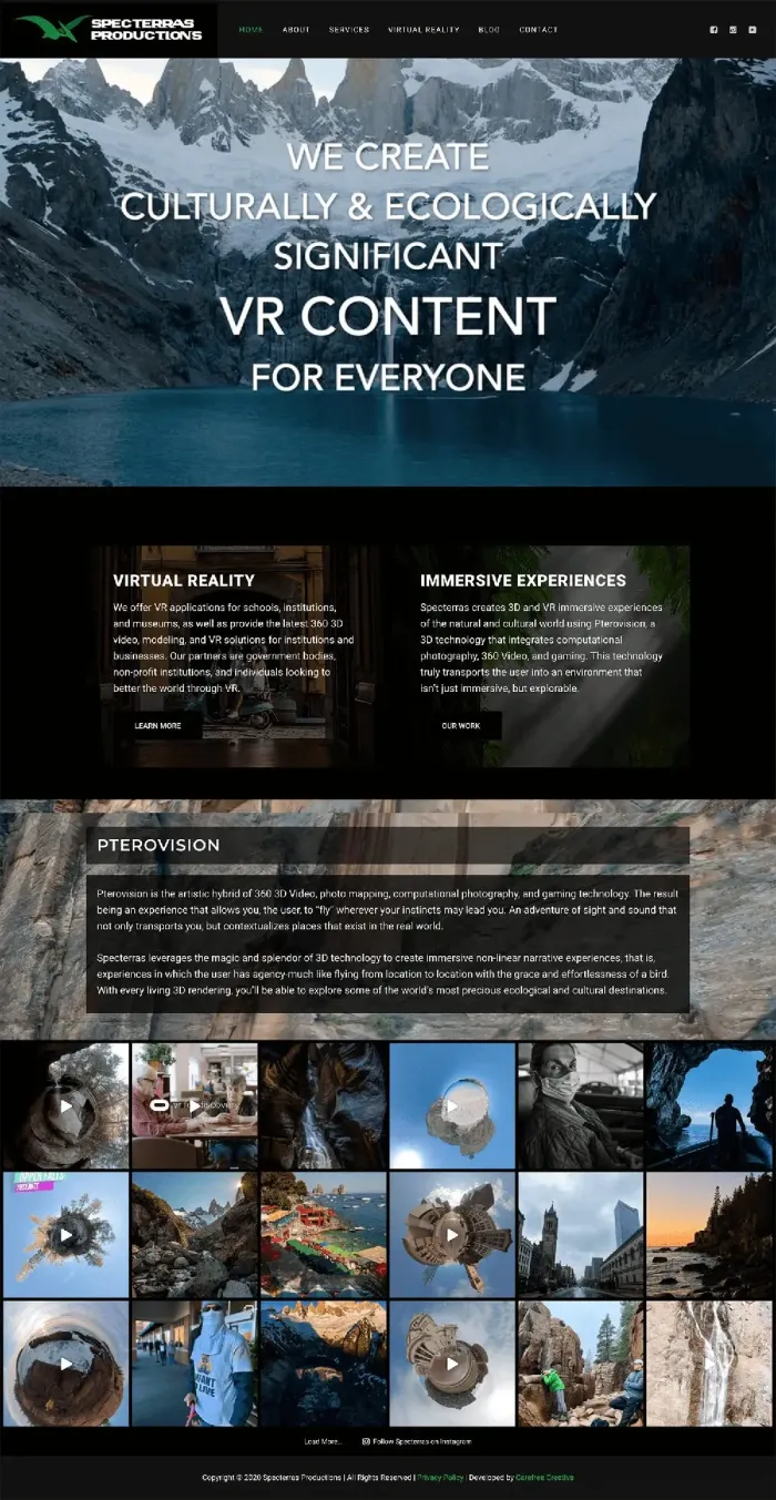 Specterras Productions website