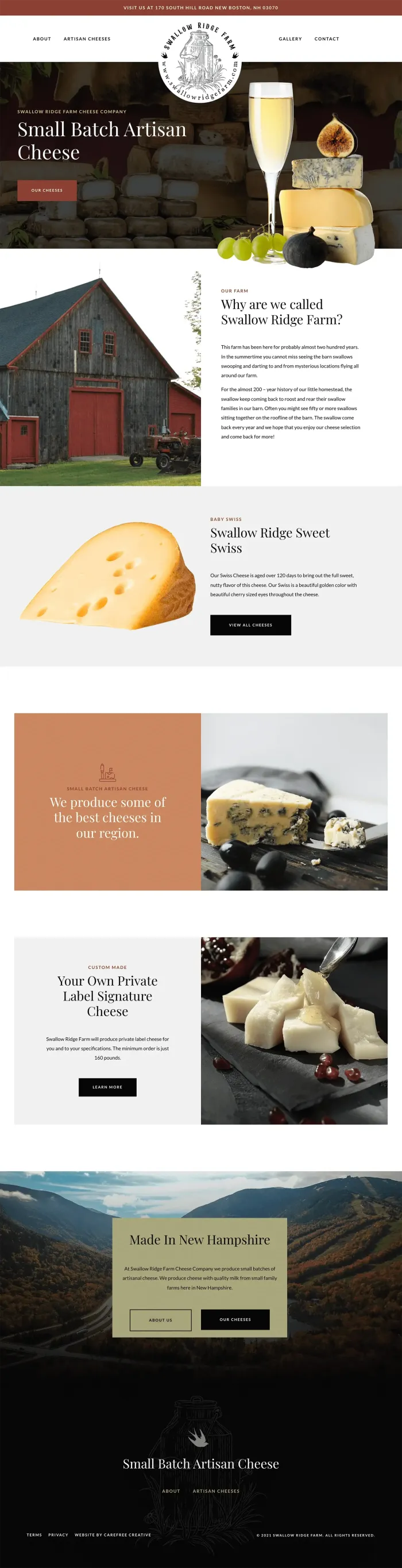 Swallow Ridge Farm website