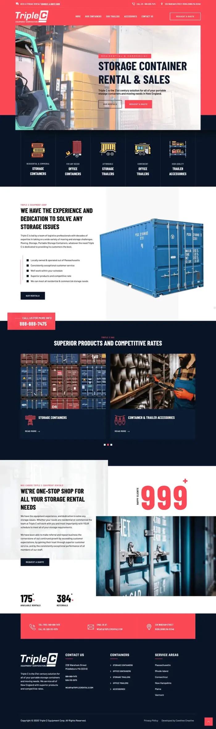 Triple C Equipment website
