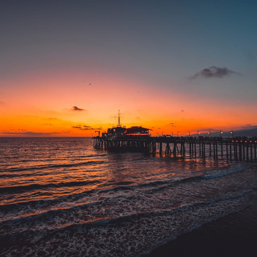 Santa-Monica-Pier-Sunset
